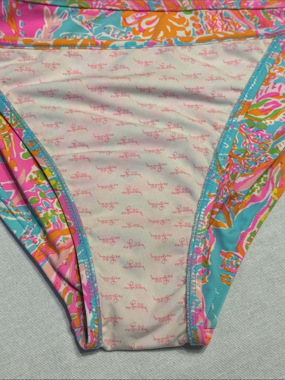 Lilly Pulitzer Splash Dance Multicolor Tropical Print String Bikini - Picture 6 of 11